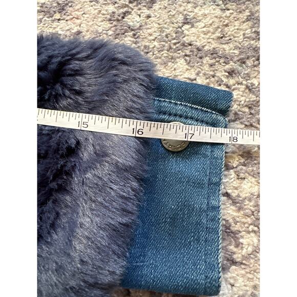 Stella McCartney Kids Faux Fur & Denim Hooded Jacket – Size 8 (130/64) - Picture 11 of 11